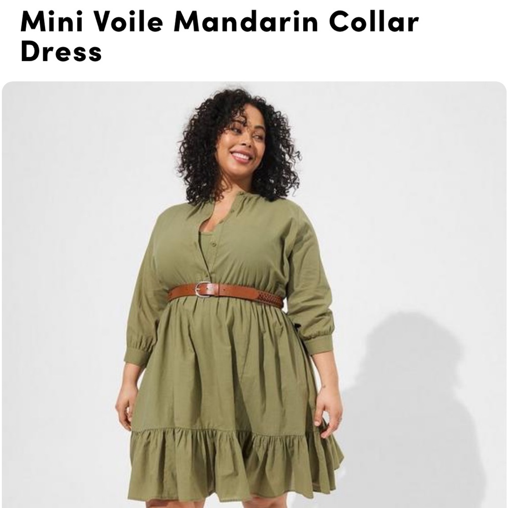 Torrid Olive green dress